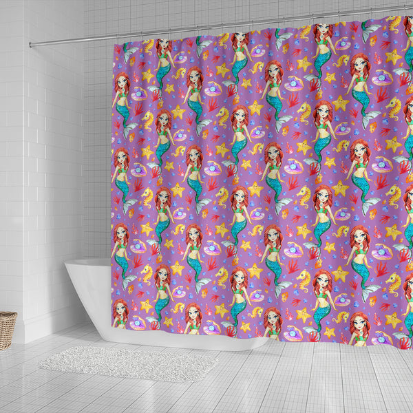 Mermaid 4 Shower Curtain - STUDIO 11 COUTURE
