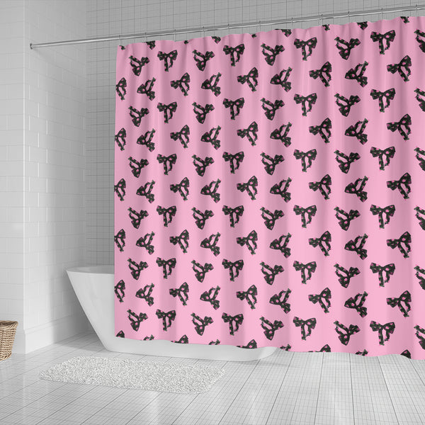 Pink Bows Shower Curtain - STUDIO 11 COUTURE