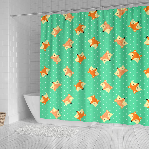 Cute Fox Shower Curtain - STUDIO 11 COUTURE