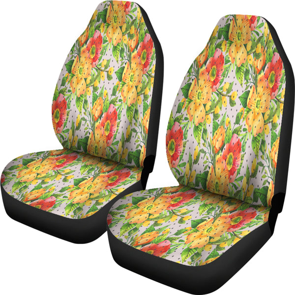 Classy Pink Floral Spring Car Seat Covers