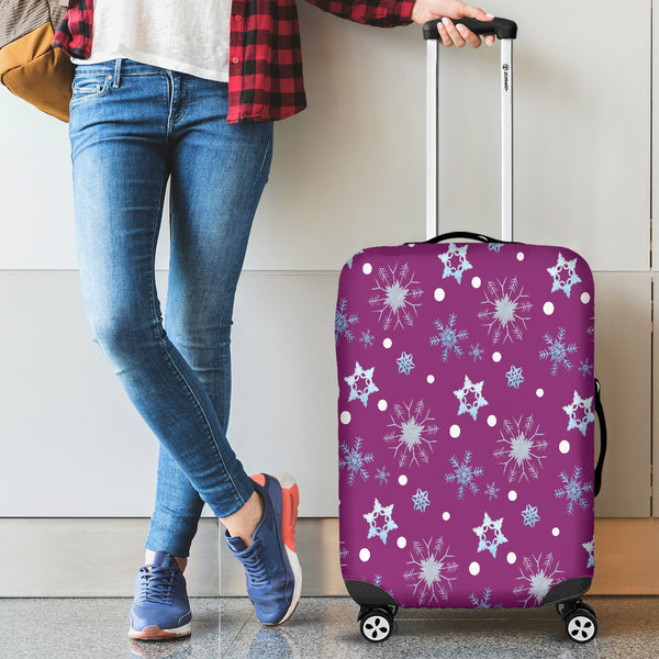 Frozen Snowing Luggage Cover