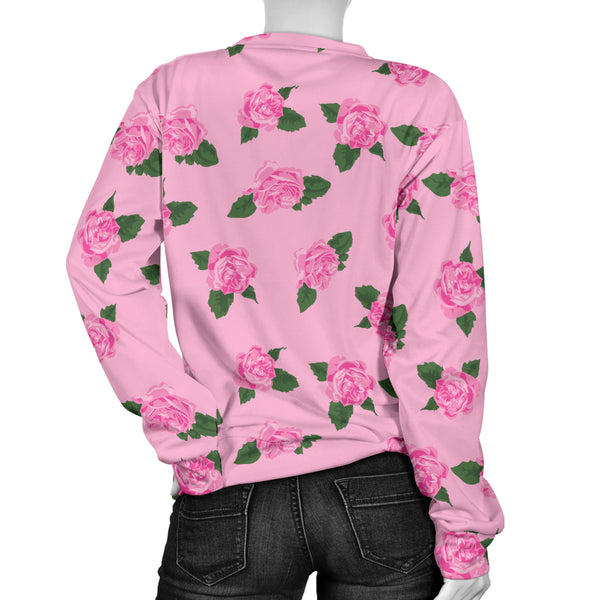 Custom Made Printed Designs Women's (B1)Sweater Ballerina Rose
