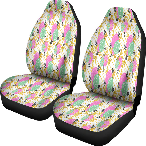 Stunning Pink Floral Spring Car Seat Covers