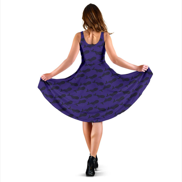 Women's Dress, No Sleeves, Custom Dress, Midi Dress, Mermaid Dress 01
