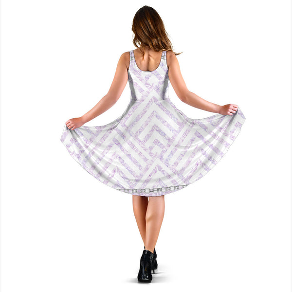 Women's Dress, No Sleeves, Custom Dress, Midi Dress, Lady Butterfly 01