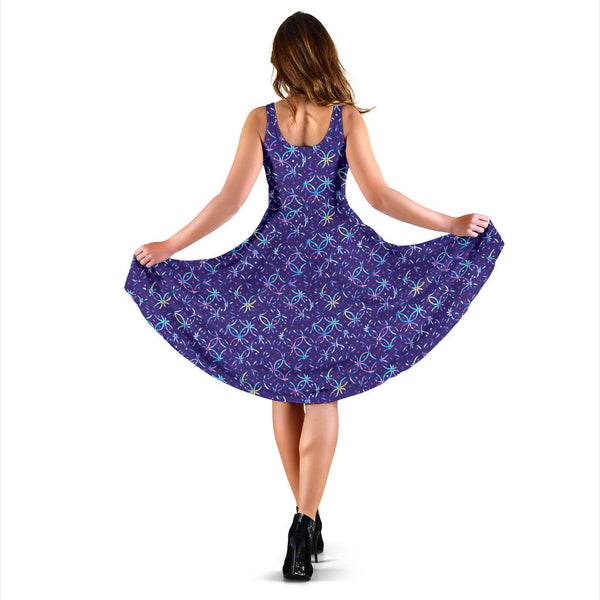 Women's Dress, No Sleeves, Custom Dress, Midi Dress, Mermaid Dress 03