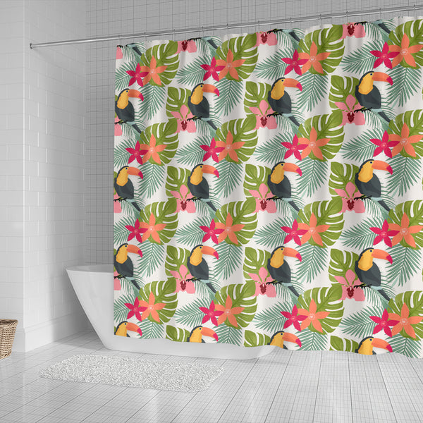 Tropical Tucan Bird Shower Curtain - STUDIO 11 COUTURE