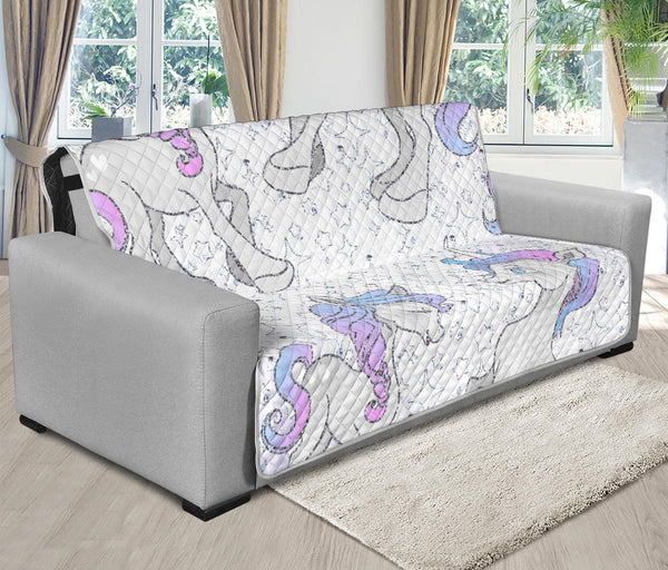 70'' Futon Sofa Protector Premium Polyster Fabric Custom Design Unicorn 05