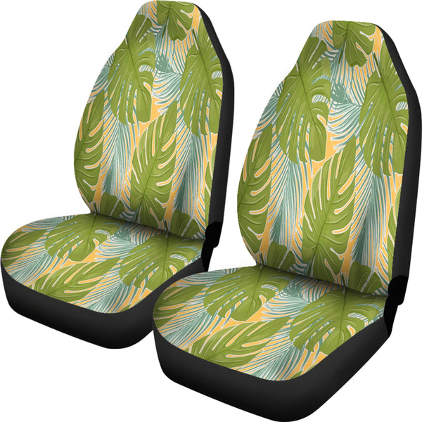 Tropical Palm Leaves Car Seat Covers