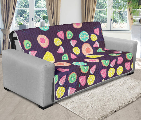 70'' Futon Sofa Protector Premium Polyster Fabric Custom Design Fruits 07