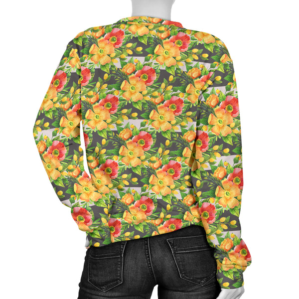 Custom Made Printed Designs Women's (F2) Sweater Floral Spring - STUDIO 11 COUTURE