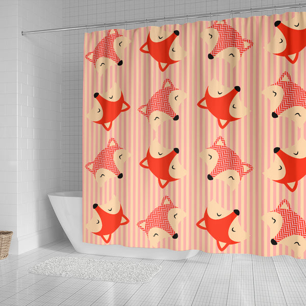 Cute Fox Shower Curtain