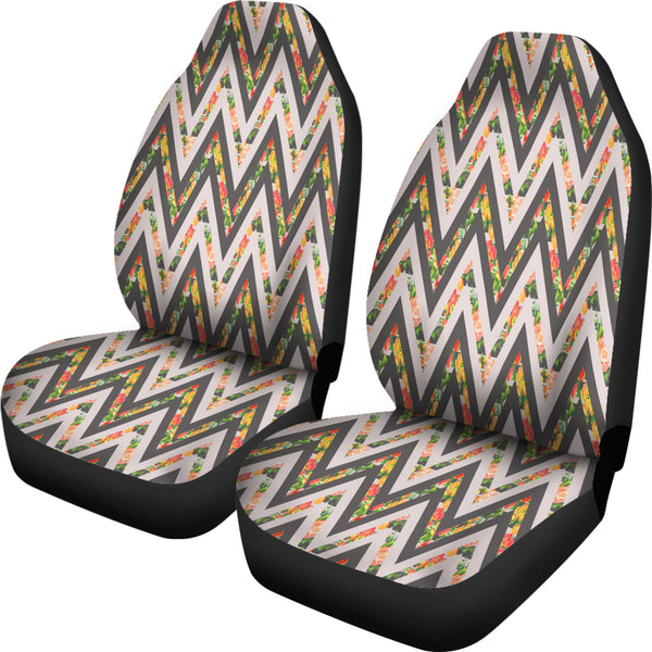 Awesome Zigzag Floral Car Seat Covers