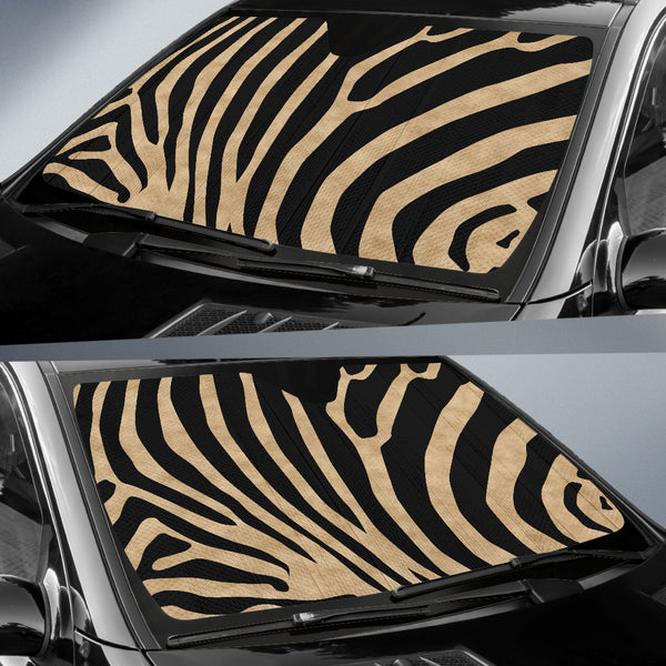 Zebra Skin Auto Sun Shades