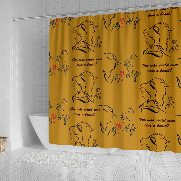 Beauty And The Beast Love Shower Curtain - STUDIO 11 COUTURE