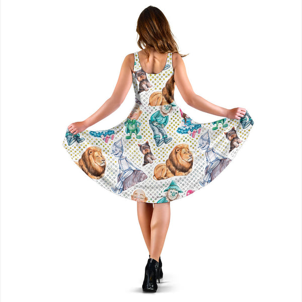 Women's Dress, No Sleeves, Custom Dress, Midi Dress, Wizard Of OZ 13