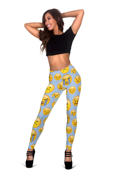 Women Leggings Sexy Printed Fitness Fashion Gym Dance Workout Emojis Theme W14