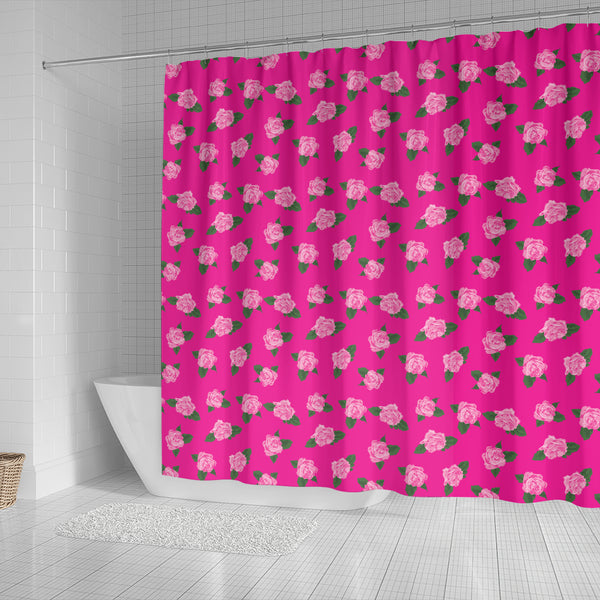 Magenta Rose Shower Curtain