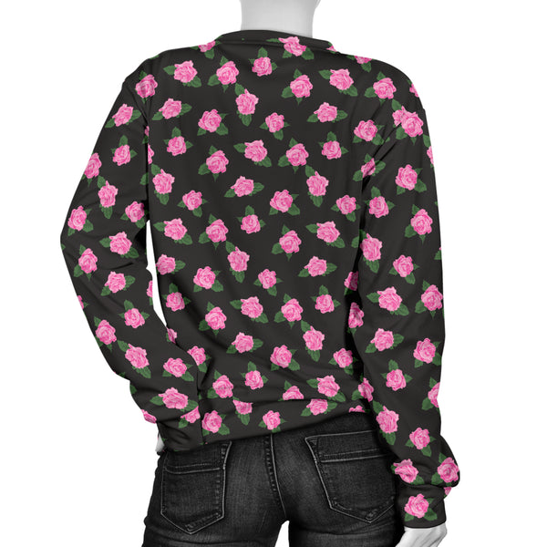 Custom Made Printed Designs Women's (B8) Sweater Ballerina Rose