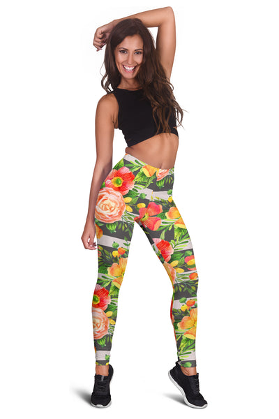 Women Leggings Sexy Printed Fitness Fashion Gym Dance Workout Floral Spring Theme Y01