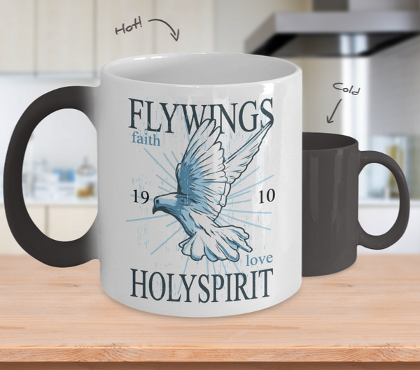 Color Changing Mug Animals Fly Wings HolySpirit