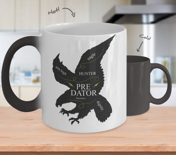 Color Changing Mug Animals Predator, Hawk Eye, Hunter, Eagle
