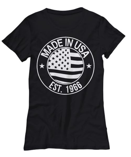 Women and Men Tee Shirt T-Shirt Hoodie Sweatshirt Made In USA EST. 1966