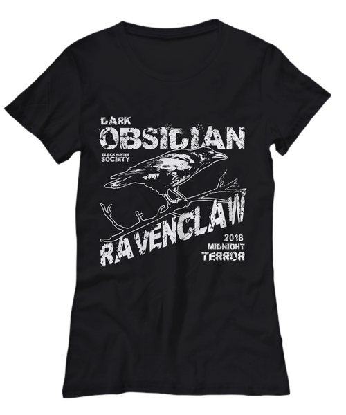 Women and Men Tee Shirt T-Shirt Hoodie Sweatshirt Dark Obsidian Blocking Scoiety Raven Claw 2018 Midnight Terror
