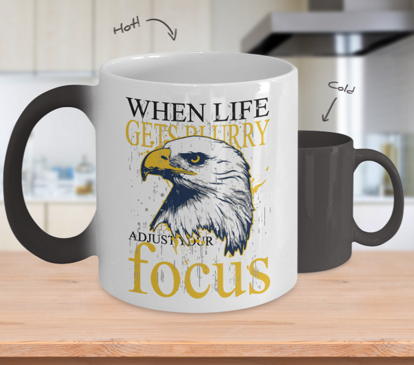 Color Changing Mug Animals When Life Gets Blurry Adjust Your Focus