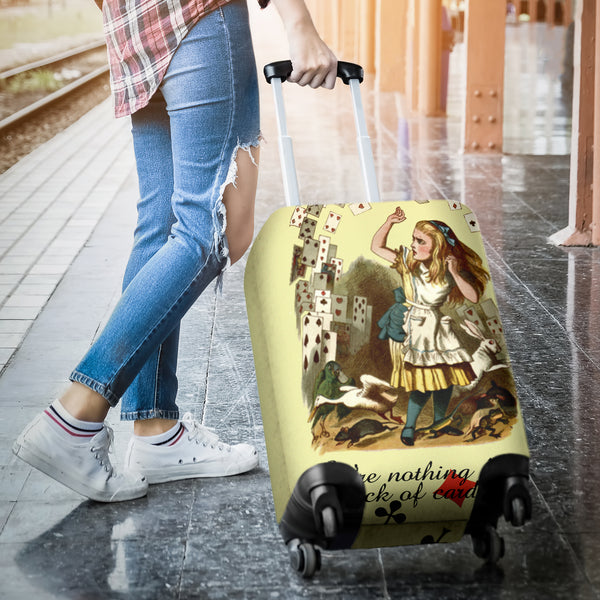 You're Nothing But A Pack Of Cards Alice In Wonderland Luggage Cover - STUDIO 11 COUTURE