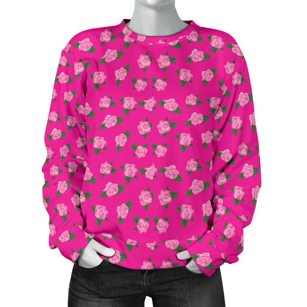 Custom Made Printed Designs Women's (B5)Sweater Ballerina Rose