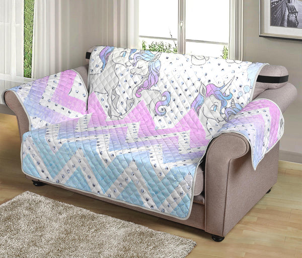54'' Futon Sofa Protector Premium Polyster Fabric Custom Design Unicorn 12