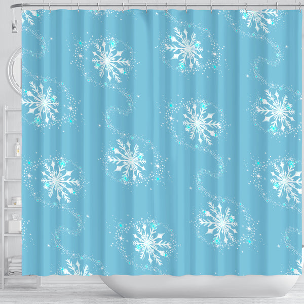Frozen Flurry Shower Curtain