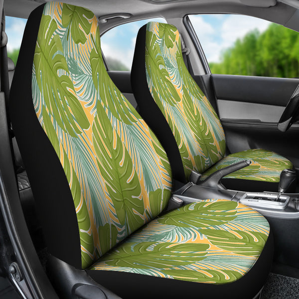 Tropical Palm Leaves Car Seat Covers