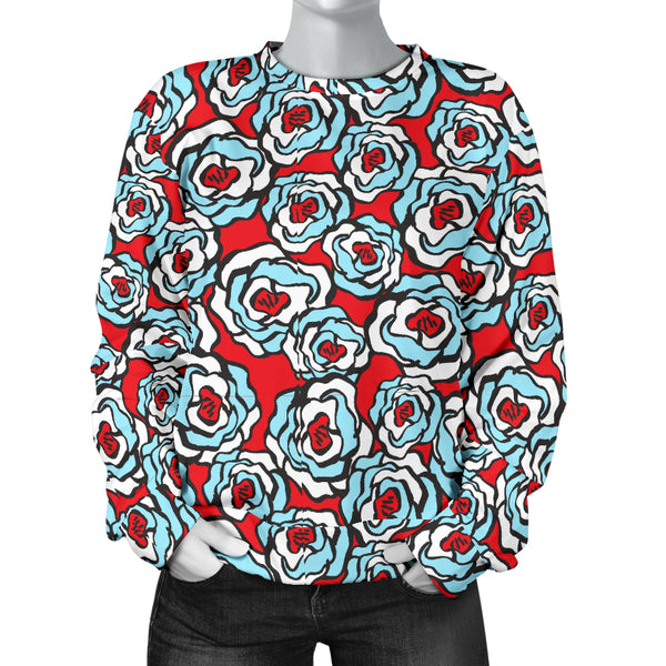 Custom Made Printed Designs Women's (C5) Sweater Betty Floral