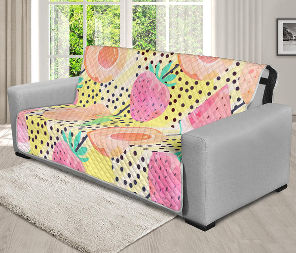 70'' Futon Sofa Protector Premium Polyster Fabric Custom Design Fruits 08