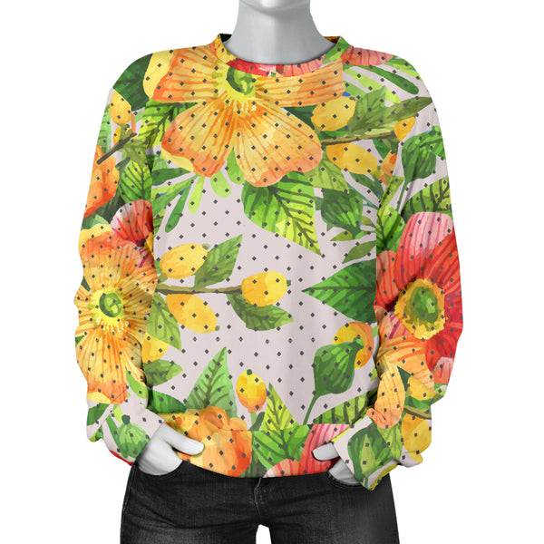 Custom Made Printed Designs Women's (F6) Sweater Floral Spring