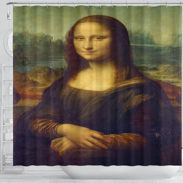 Leonardo Da Vinci Mona Lisa Shower Curtain - STUDIO 11 COUTURE