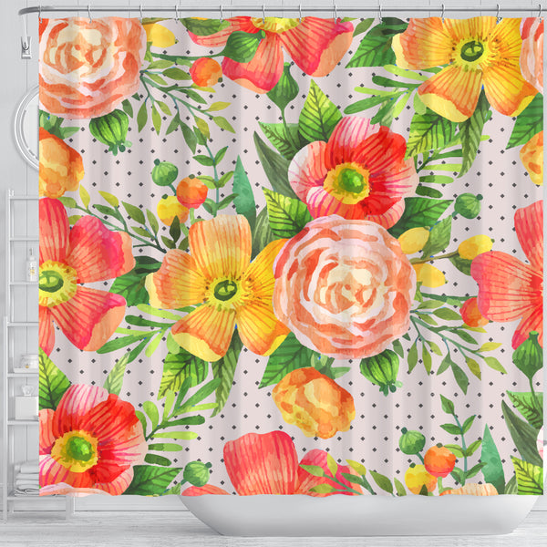 Floral Spring Shower Curtain