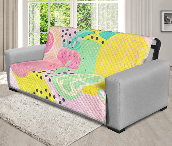 70'' Futon Sofa Protector Premium Polyster Fabric Custom Design Fruits 05
