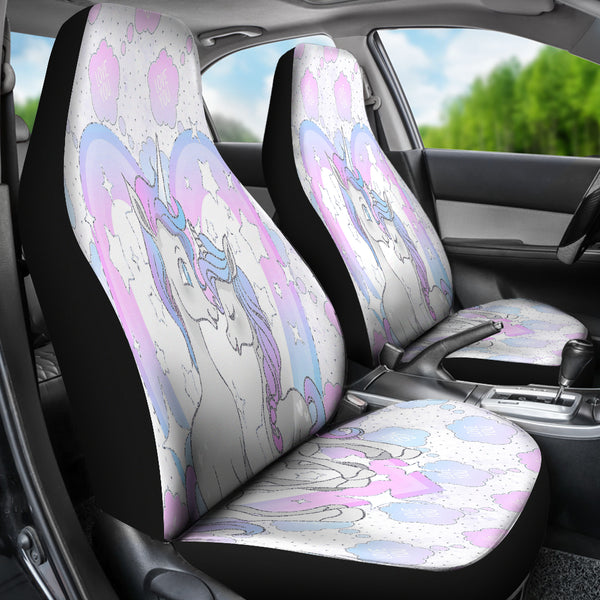 Unicorn In Love Car Seat Covers