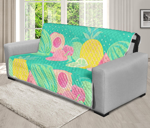 70'' Futon Sofa Protector Premium Polyster Fabric Custom Design Fruits 03