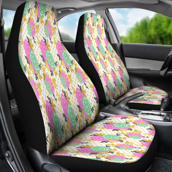 Stunning Pink Floral Spring Car Seat Covers