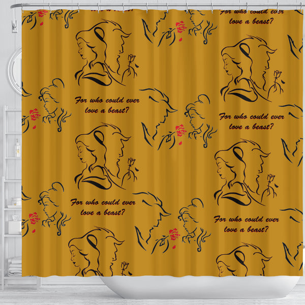 Beauty And The Beast Love Shower Curtain - STUDIO 11 COUTURE