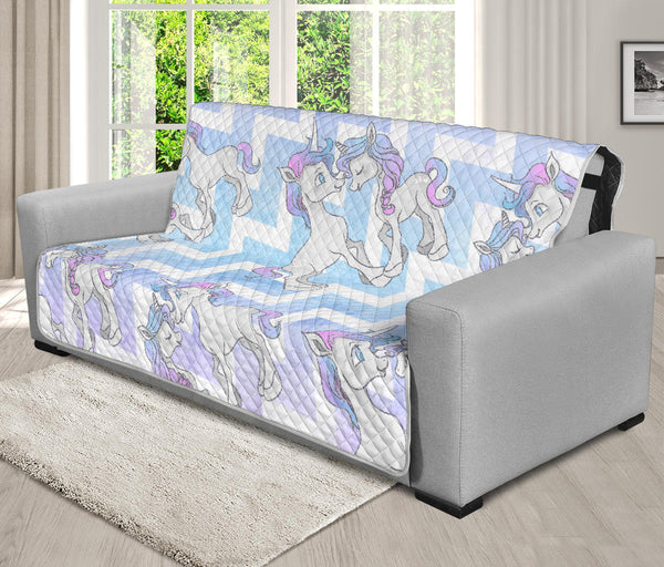 70'' Futon Sofa Protector Premium Polyster Fabric Custom Design Unicorn 11