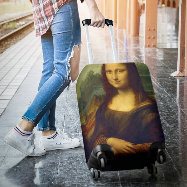 Leonardo Da Vinci Mona Lisa Luggage Cover - STUDIO 11 COUTURE