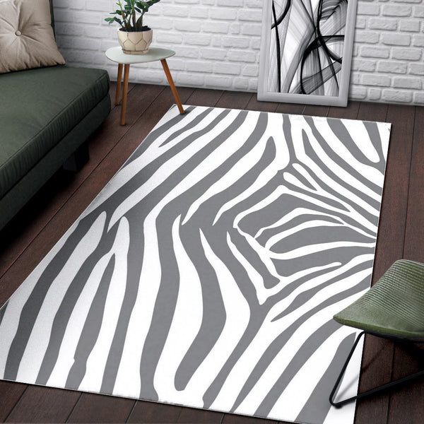 Floor Rug Animal Print Black And White Dress 09