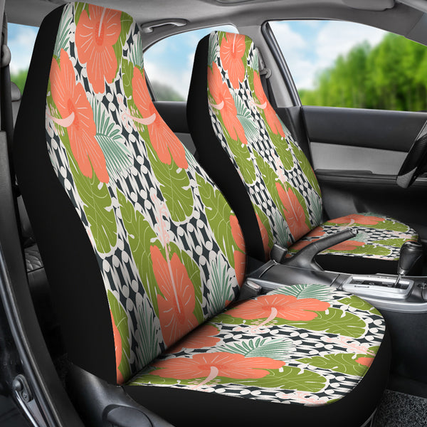 Hibiscus Tropical Flower Car Seat Covers
