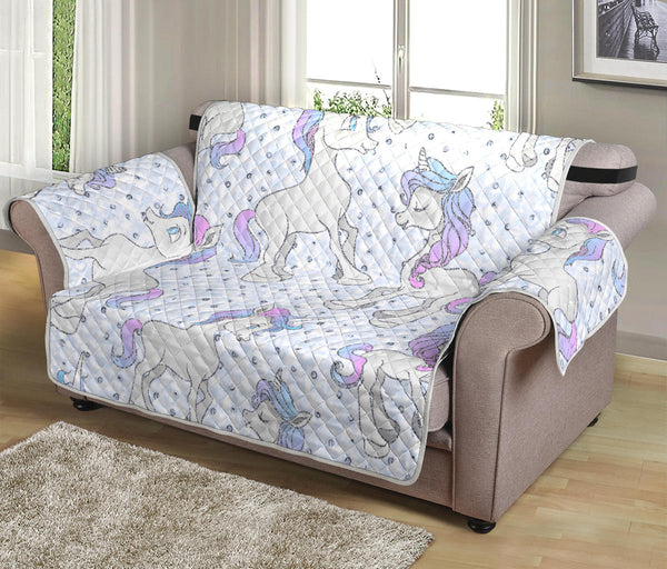 54'' Futon Sofa Protector Premium Polyster Fabric Custom Design Unicorn 13