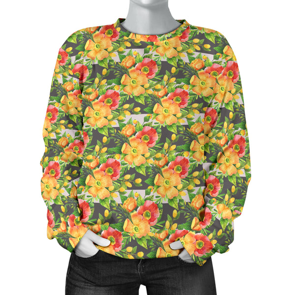 Custom Made Printed Designs Women's (F2) Sweater Floral Spring - STUDIO 11 COUTURE